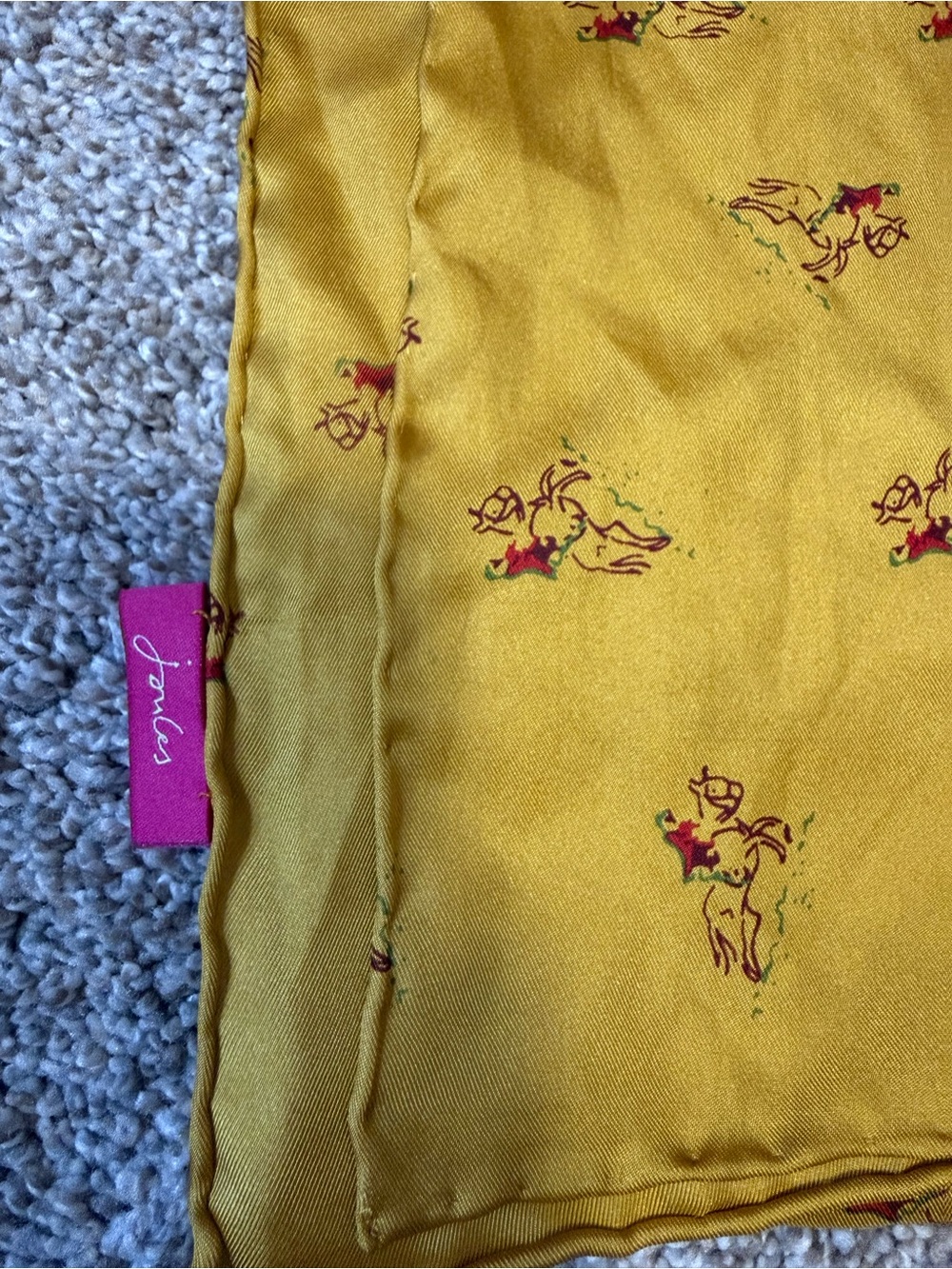 Joules silk scarf